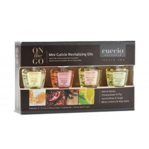 Pack 4 Uds. mini aceites 3,7 ml. (leche y miel, granada, lima blanca y vainilla)