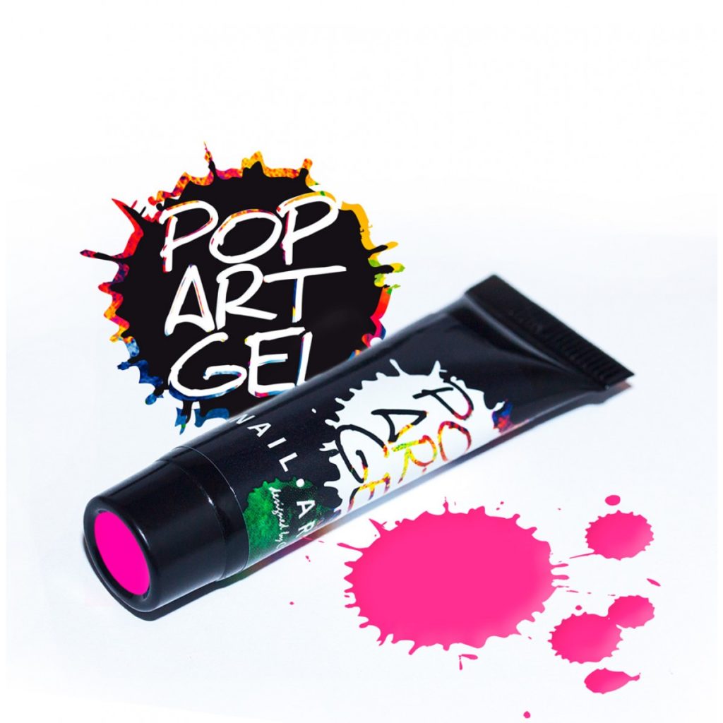 Gel pop art rosa neón