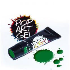 Gel pop art verde oscuro