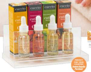 Pack con expositor -incluye 8 aceites de 15 ml- (2 Leche / 2 Granada / 2 limetta  y 2 almendra)