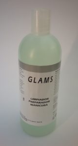 Limpiador desinfectante -sanitizer / spray- Glams 400 ml -sin pulverizador-