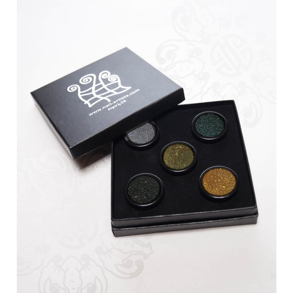 Colección FestiveCHROME Glitter 5 x 3 g.