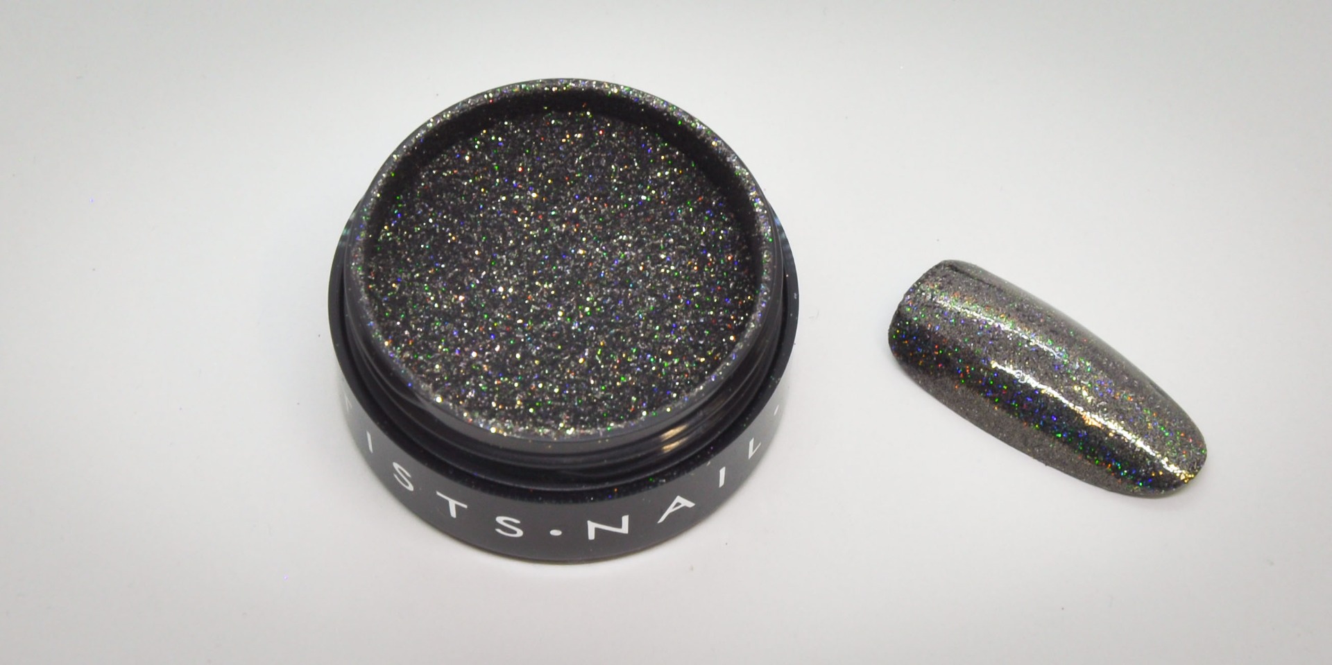 Col. festiveCHROME Glitter CHROME.grey 4 g.