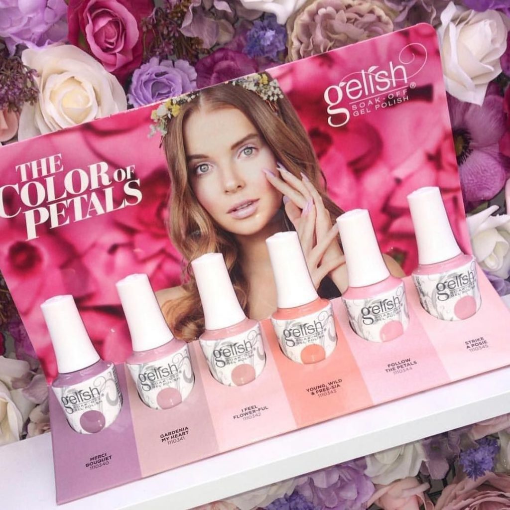 Coleccion Gelish The Colors Of Petals 6 PC (con expositor)